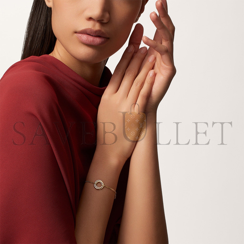 ca*t*er trinity 18k white gold, 18k yellow gold, 18k rose gold, Di*m*nd bracelet b6069815